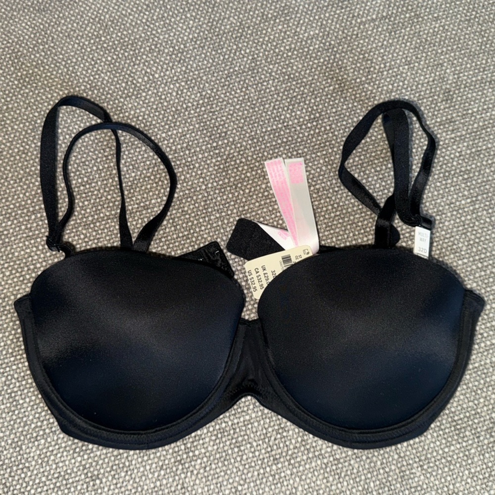 NWT Black Multi-way Push up Bra 32D